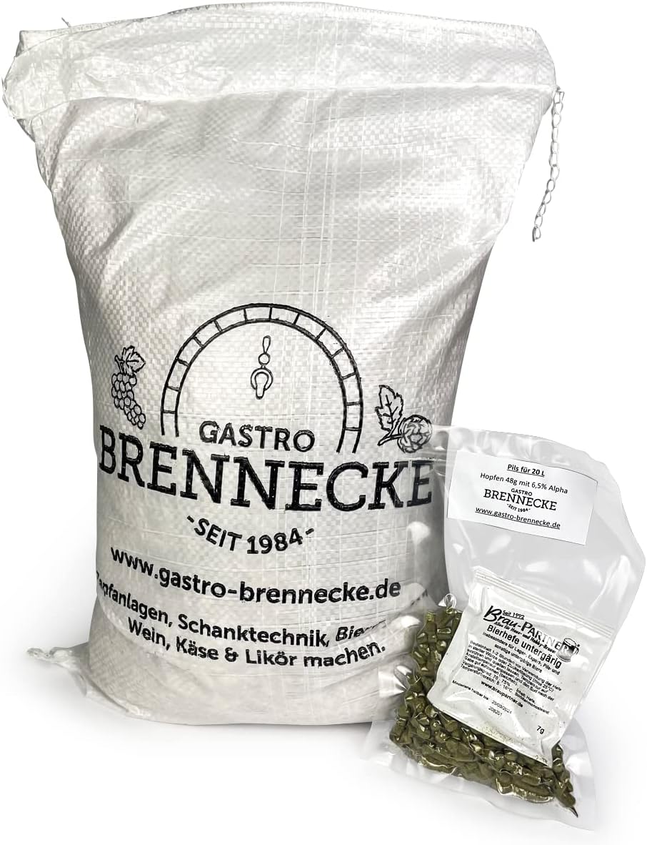 Pils malt mixture underfermented with hops and brewer's yeast (20 litres, unscraped)