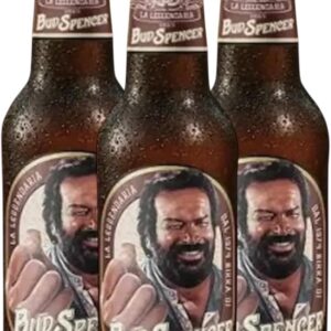Bud Spencer Lager Beer 4.8% Vol. 0.33 Litre 3 Bottles Including Beer Mat Haus der Biere Berlin