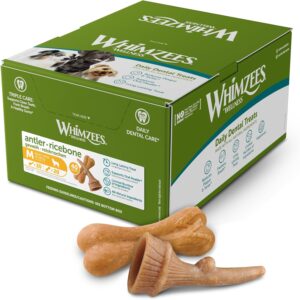 WHIMZEES Mixed Variety Box Chew Bones Medium 40 Pack - Dental Care