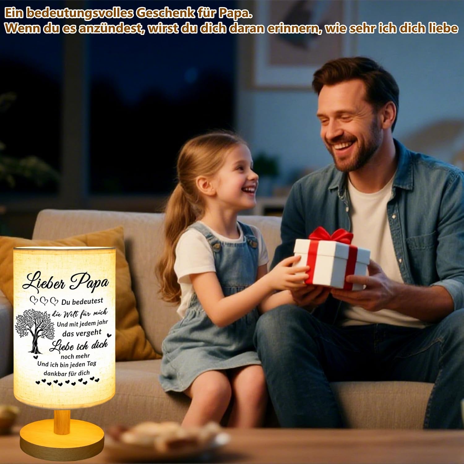 Prstenly gifts for dad, birthday gifts for dad, table lamp – Bild 5