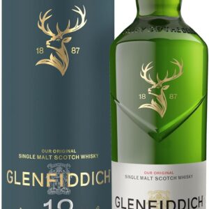 Glenfiddich 12 Years Single Malt Scotch Whisky with Gift Packaging – Bottle Design May Vary