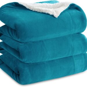 Bedsure Sherpa Double-Sided Blankets, Cuddly Blankets, Extra-Thick and Warm Sofa Blanket, Couch Blanket Made of Sherpa, Super-Fluffy Fleece Blanket as a Sofa Throw or Living Room Blanket