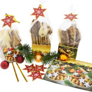 30 x Pastry Bags H 23 cm Base Bags for Cookies - Pastry Bags Clear for Christmas - Biscuit Bags - Chocolate Packaging Cellophane - Cookie Packaging - Confectionery Bags - Packaging Pastry