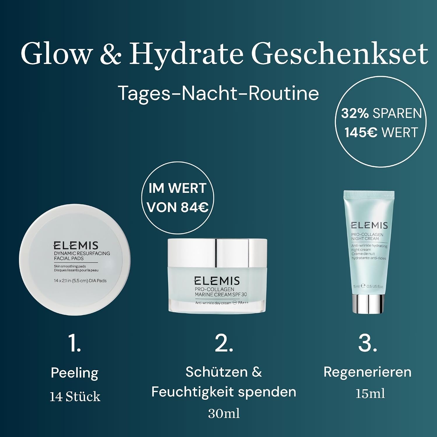 ELEMIS Pro-Collagen Glow & Hydrate 3-Piece Gift Set – Bild 2