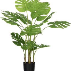 HOMCOM Kunst Monstera Deliciosa 120 cm Artificial Plant with 15 Branches