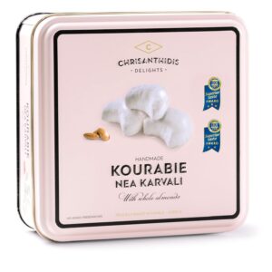 Chrisanthidis Traditional Greek Kourabie Almond Cookies, 450g