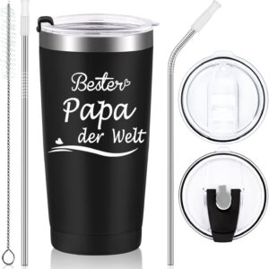 Livole Dad Gift, Best Dad in the World, Father's Day Mug, Gifts for Father's Day, Christmas, 600 ml Stainless Steel Thermal Mug