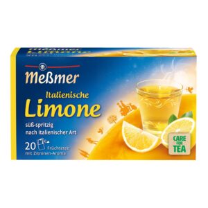 Meßmer Country Tea | Italian Lime | Fruit Tea with Lemon Aroma | 20 Tea Bags | Sweet and Spicy