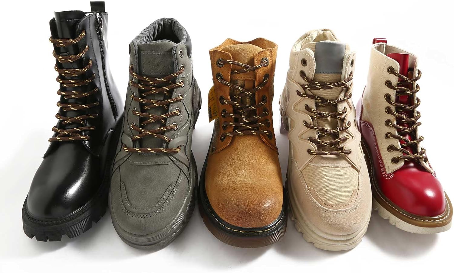 VSUDO Round Shoelaces for Boots, Strong Shoelaces for Hiking Boots, Robust Work Shoe Laces – Bild 4
