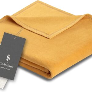 Biederlack® Fluffy Cuddly Blanket Pure Cotton Couch Blanket 150 x 200 cm