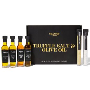 Thoughtfully Gourmet Truffle Salt & Olive Oil Gift Set - 6 Pieces