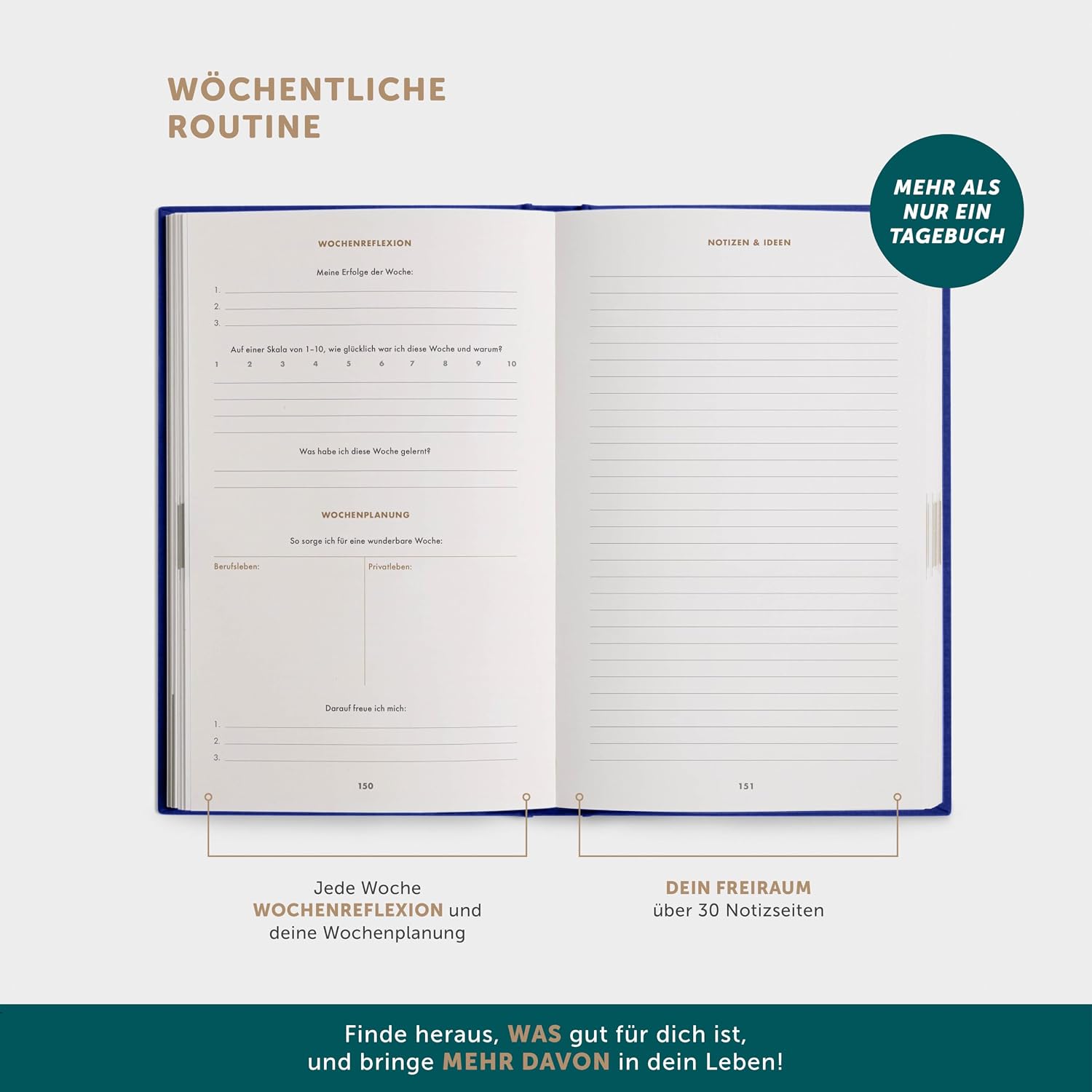 6-Minuten® Adult Diary 2026 (The Original) - More Mindfulness, Resilience & Self Love - Gratitude Diary, Journal Book - Mindfulness Diary Translated into 22 Languages – Bild 4