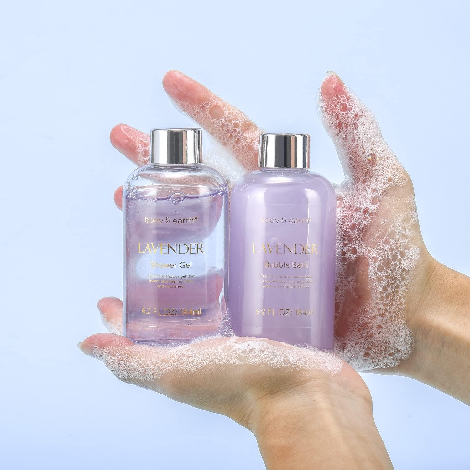 BODY & EARTH Gifts for Women - Lavender Fragrance Wellness Set 6-Piece – Bild 3