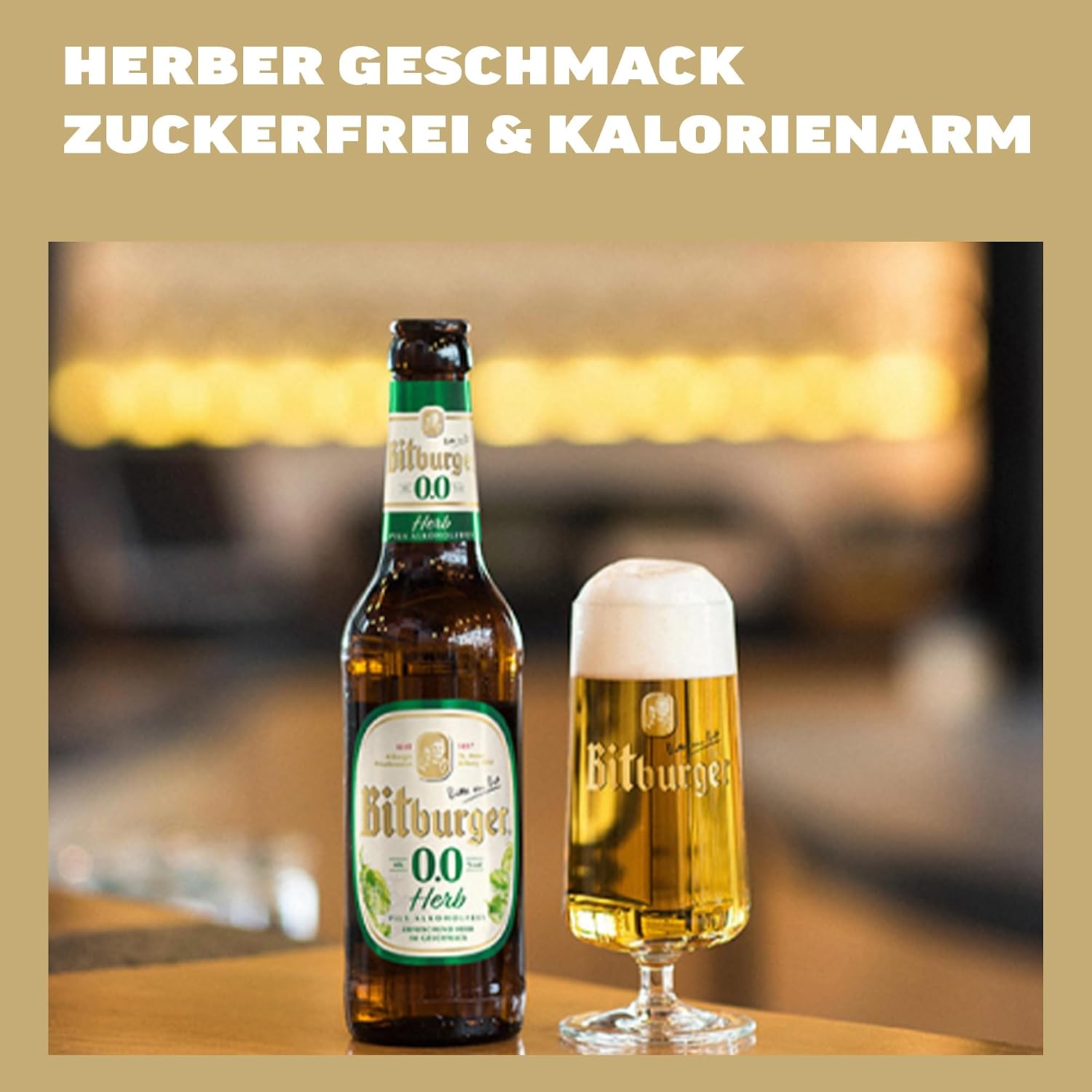 Bitburger 0.0% Herb Pils Alcohol-Free – Canned Beer 24 x 0.5 L Sugar-Free – Bild 5
