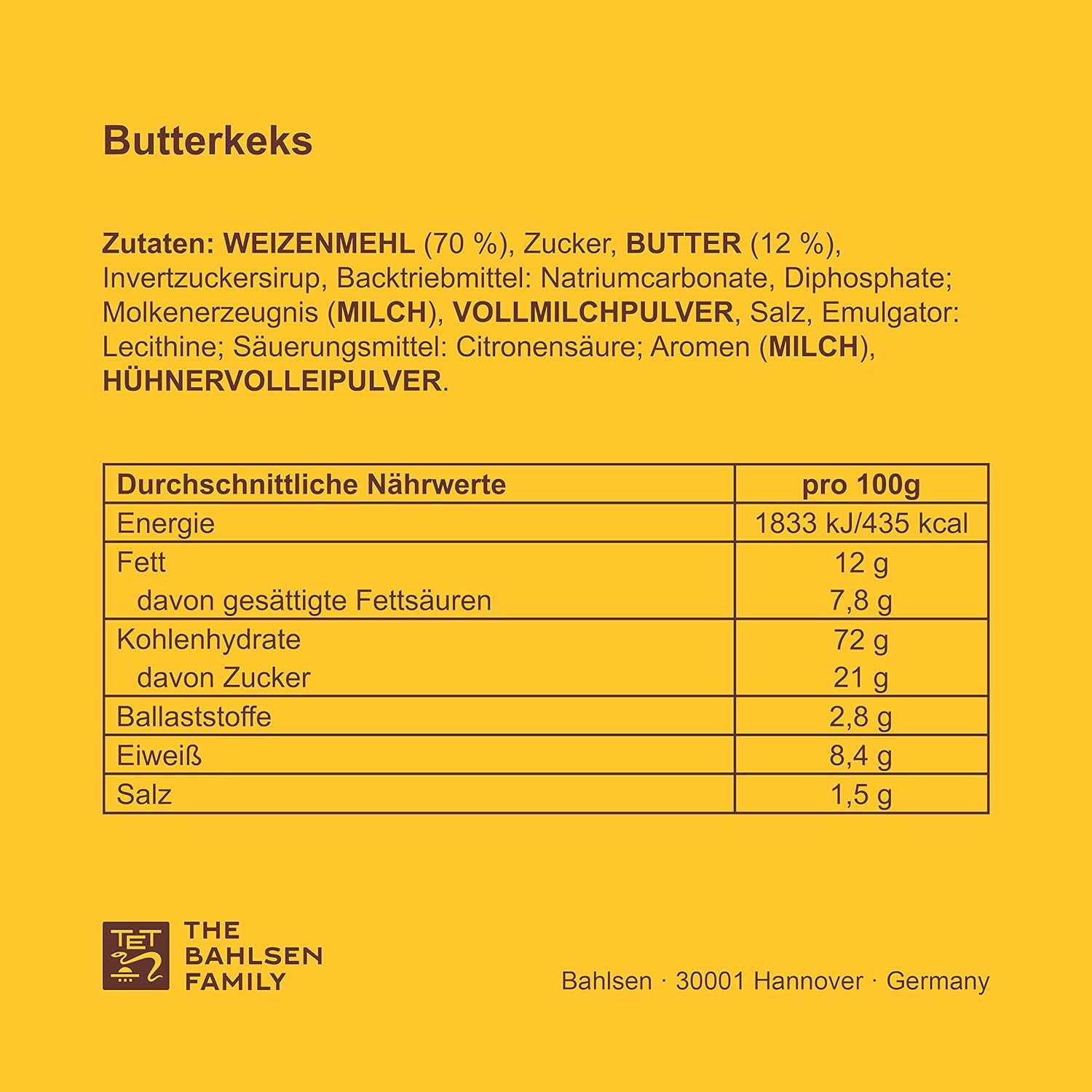 LEIBNIZ Original Butter Biscuit 200g The No. 1 Butter Biscuits, Crispy Biscuits Only Real with 52 Teeth (1 x 200g) – Bild 2
