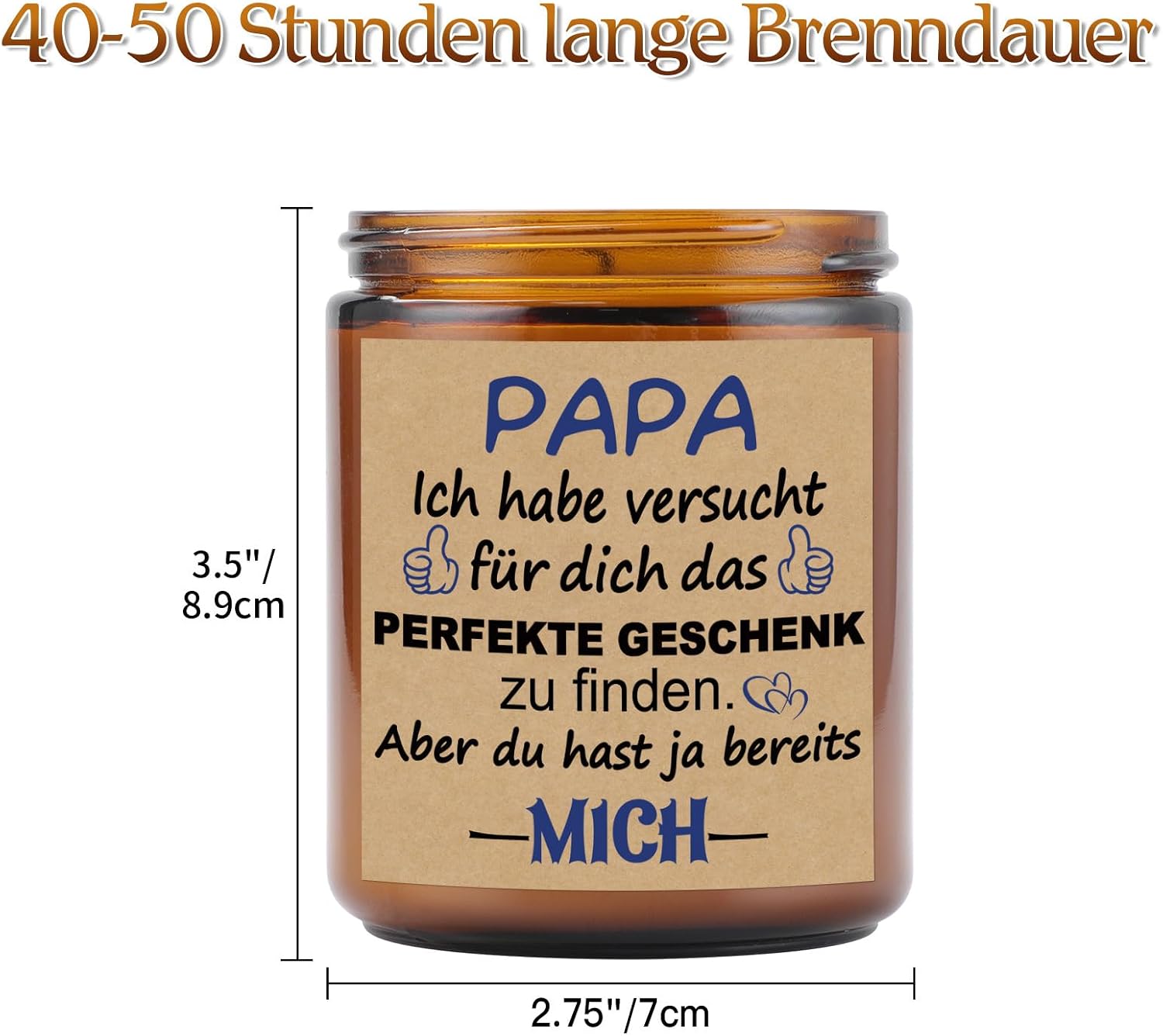 Dad Gift, Father's Day Birthday Christmas Scented Candles Father – Bild 2