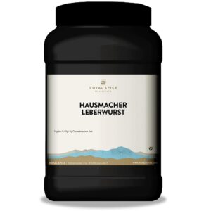 Royal Spice Hausmacher Liver Sausage Spice 700 g – Intensive, Traditional & Rustic – Liver Sausage Spice / Seasoning for Coarse Fresh Liver Sausages & Preserves – Visible Marjoram Insert & Strong Spices
