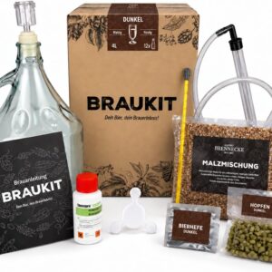 Braukit Dark Beer Brewing Set with 5L Fermentation Bottle