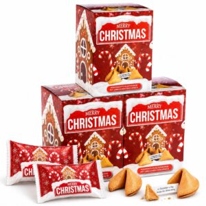 Food crew 36 x (3 x 12) lucky cookies Christmas gingerbread - Christmas lucky biscuits & Christmas biscuits with spicy gingerbread spice - individually wrapped, advent calendar filling & secret Santa