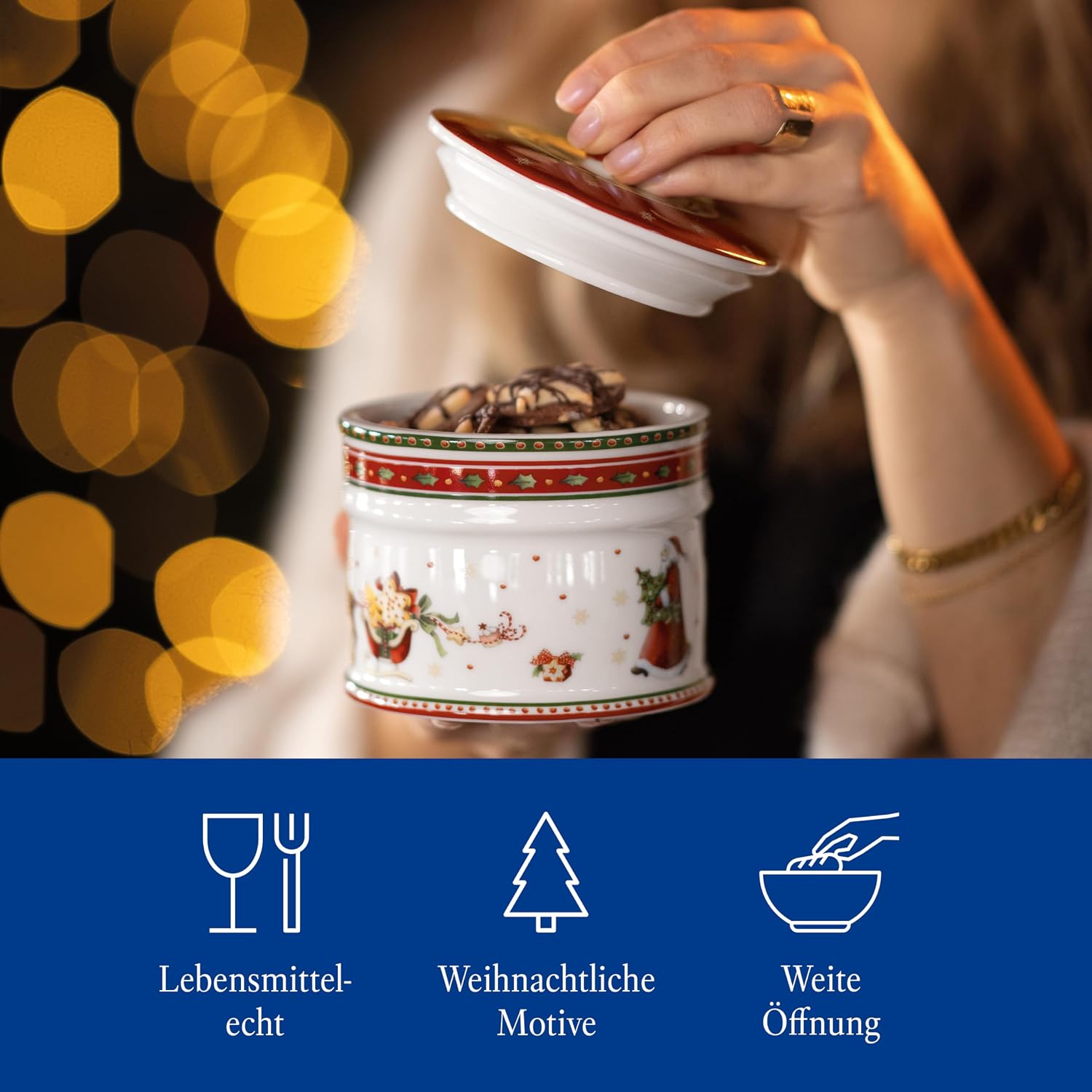 Villeroy & Boch Winter Bakery Delight Small Storage Jar, Christmas Tin – Bild 4