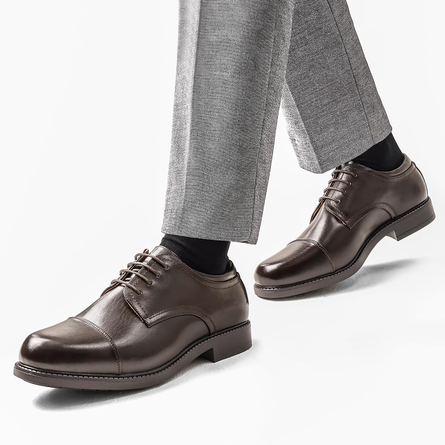 Bruno Marc Men's Dress Shoes Lace-Up Half Derby – Bild 8