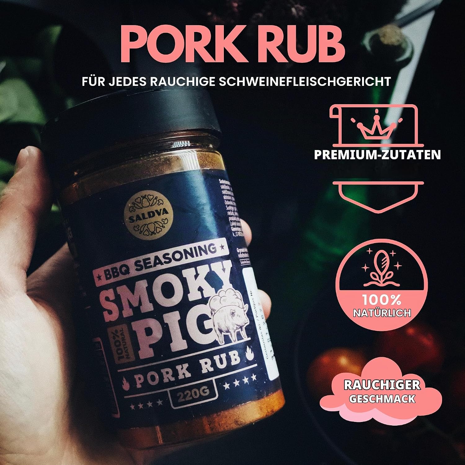 Classic Selection of Premium BBQ Spices - Holy Cow, Angel's Wings, Smoky Pig, Ultimate Rub | Pack of 4 | 100% Natural | Great Foodies Gift – Bild 7