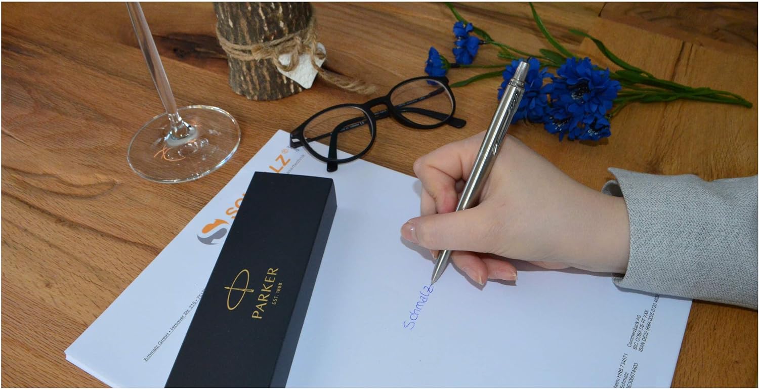 Parker - Exclusive JOTTER Ballpoint Pen with Engraving Laser Engraved New (Stainless Steel) – Bild 7