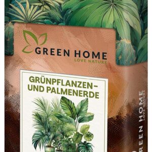 Green Home Green Plant & Palm Soil 72L – Potting Soil for Palm Trees, Green Plants & Indoor Plants – With Peat & Wood Fibres – Raised Bed Soil & Vegetable Soil for Healthy Growth