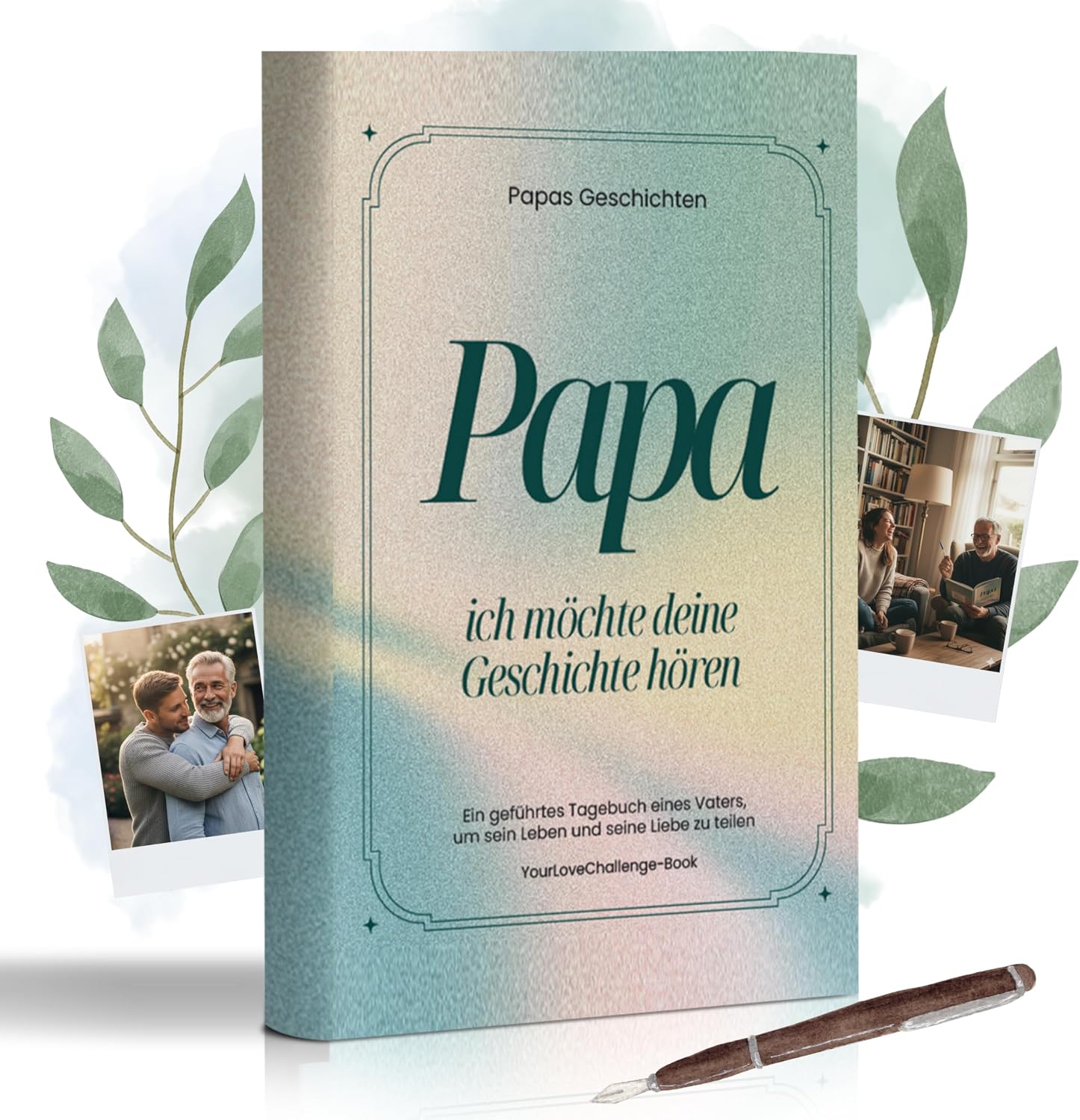 Papa, erzähl mir deine Geschichte - The Memory Book to Fill In | Personal Gift for Father's Day, Birthday or as a Attention | Designed with Love for Lasting Memories