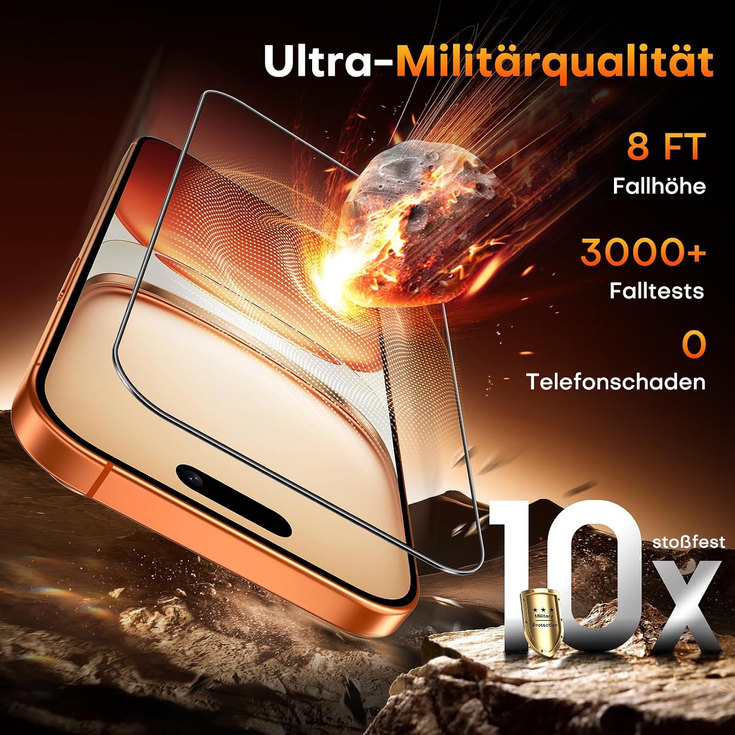 Tocol for iPhone 17 Pro for tempered glass 6.3 inches, easy to install – Bild 5