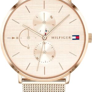 Tommy Hilfiger Women's Multifunction Quartz Watch - 3 Sub-Dials, 3ATM Water Resistant with Leather or Stainless Steel Bracelet in Link or Mesh