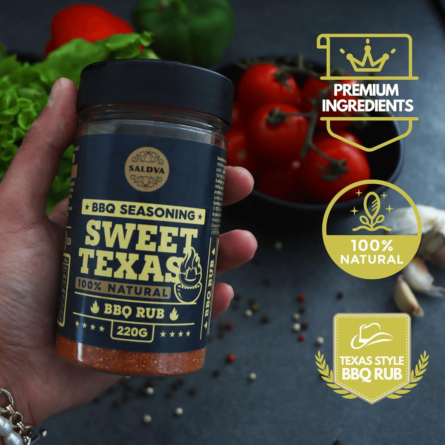 Meat Lovers BBQ Rub Gift Set - Holy Cow, Angel's Wings, Smoky Pig, Sweet Texas, Steak King & Adam's Ribs | Pack of 6 | 100% Natural | Spice Gift for Foodies – Bild 5