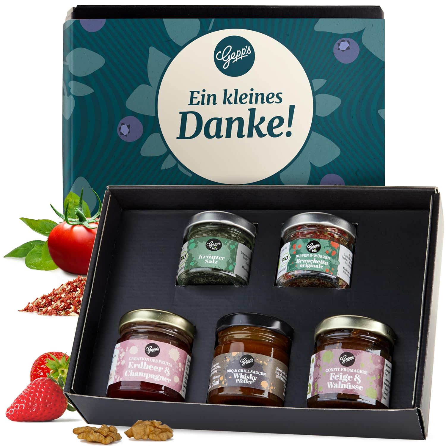 Gepp's Mini Thank You Gift Box, Gift Basket with 2 Spice Variations