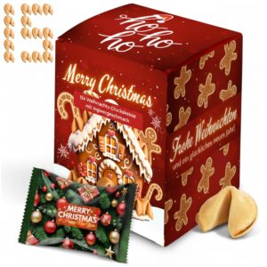 Christmas Lucky Cookies Gingerbread Sweets Gift Pack of 15 90g