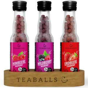 TEABALLS 3er Set Beeren Mix – Himbeere, Wildberry, Erdbeere – Tee Set
