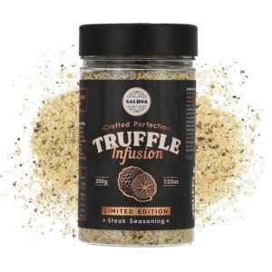 Premium Truffle Steak & BBQ Rub – Limited Edition Gourmet Spice – With Truffle for Luxurious Taste – Unique Spice Composition – Large Jar (200g)
