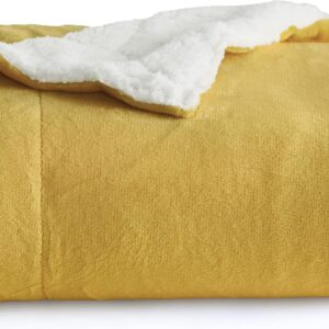 Bedsure Sherpa Double-Sided Blankets, Cuddly Blankets, Extra-Thick and Warm Sofa Blanket, Couch Blanket Made of Sherpa, Super-Fluffy Fleece Blanket as a Sofa Throw or Living Room Blanket