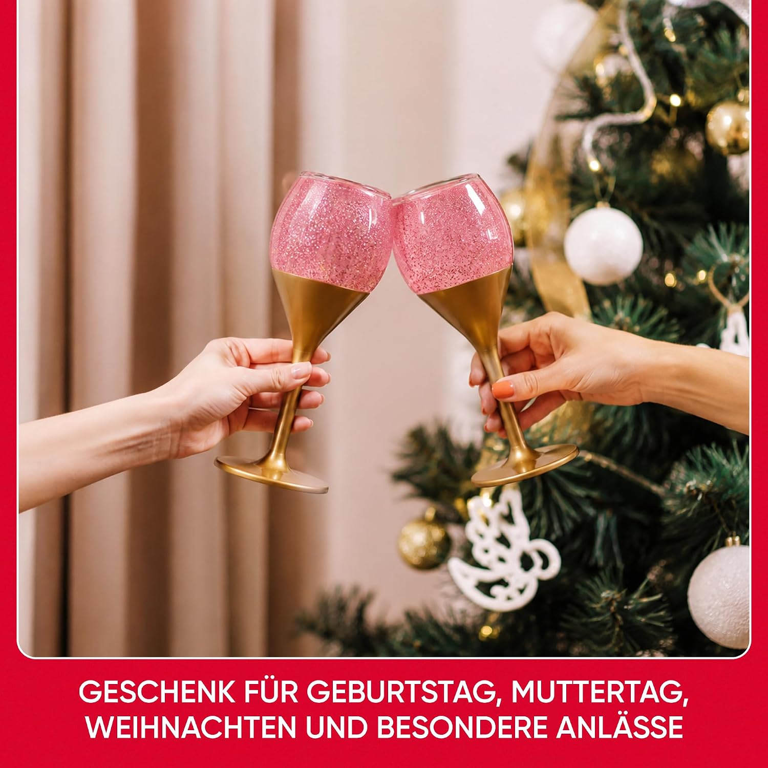 Accentra Let's Celebrate Shower Gel in Champagne Glass Effect Tea Rose & Velvet – Bild 6