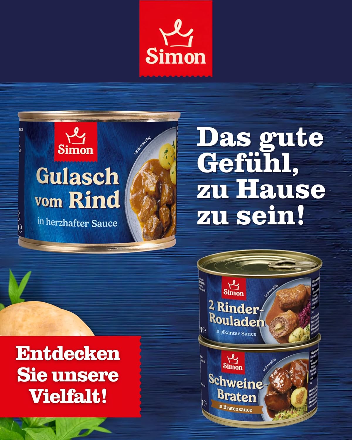 SIMON Delikatess Beef Goulash 500 g I Tender Meat in Savory Sauce I Ready Meal in Recyclable Canned I Authentic Home Cooking – Bild 6