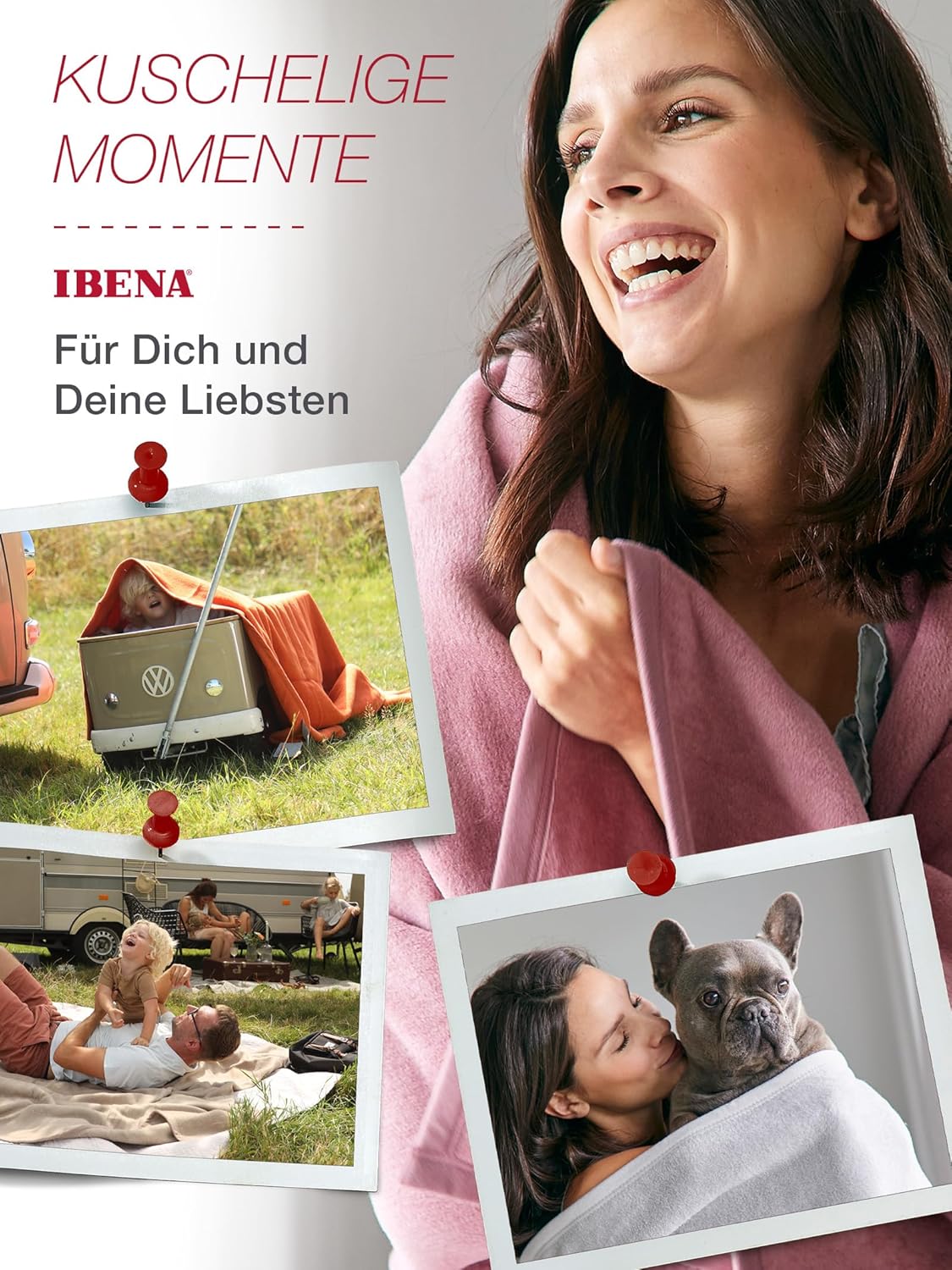 Ibena Cuddly Blanket / Bedspread / Wool Blanket, 150 x 200 cm – Bild 5