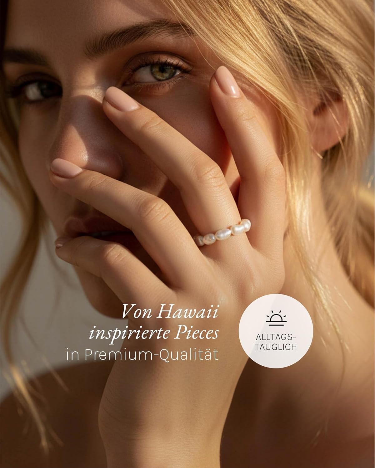 Purelei Perlen Anti Stress Ring – Verstellbarer Damenring aus hochwertigen Perlen – Wasserfester Ring Damen – Anti Stress Ring – Schmuck für deinen individuellen Look – Bild 3
