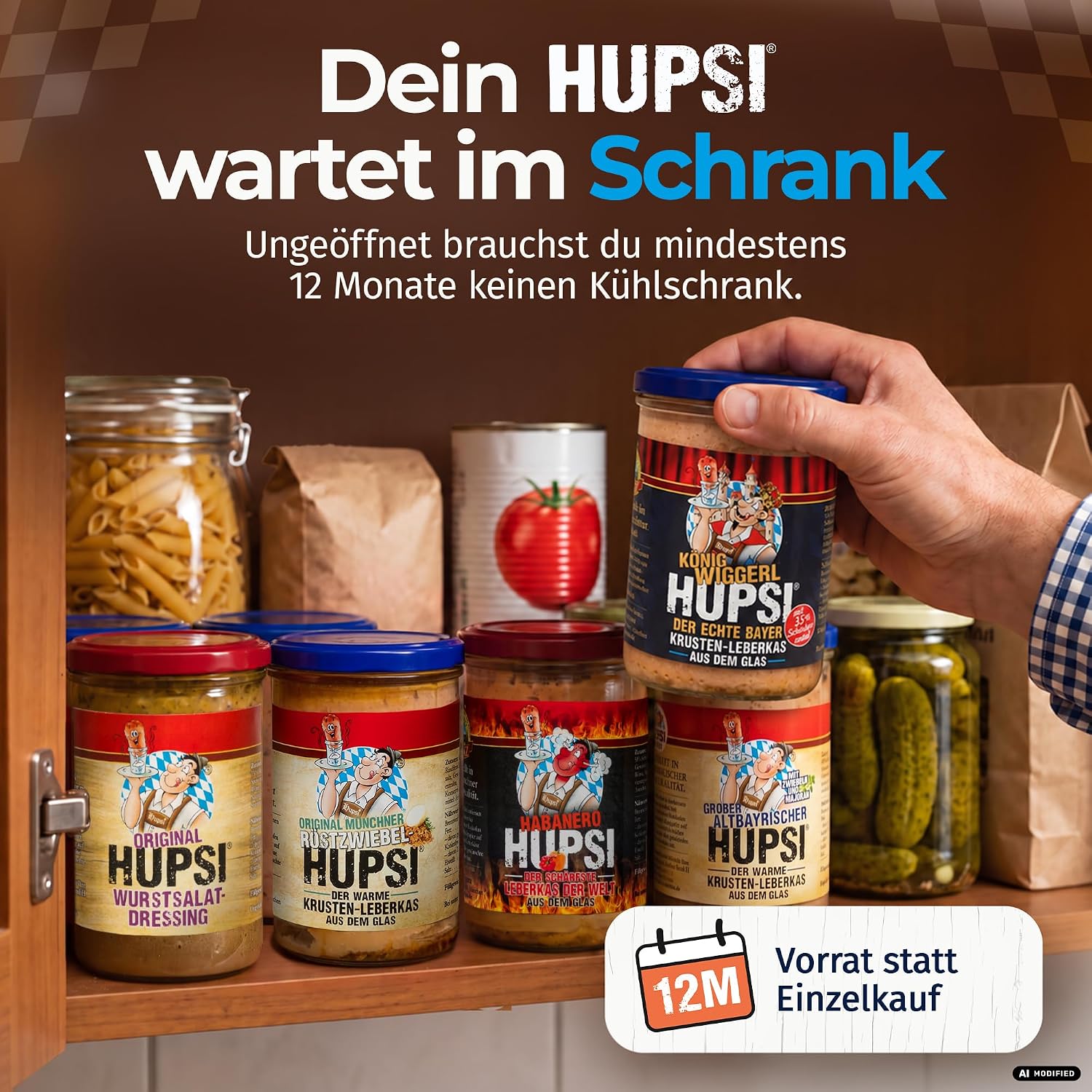 HUPSI Liver Cheese in Glass King Wiggerl II 380 g – Bild 6