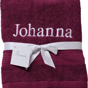 KIDDI-MEDIA Hand Towel Guest Towel 50 x 100 cm Bordeaux 100% Cotton