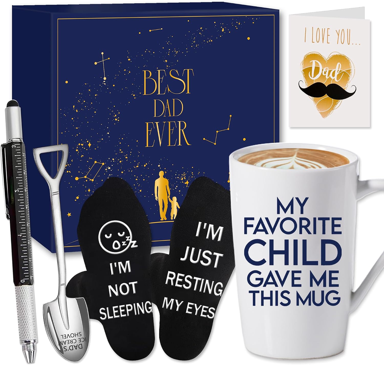 Father's Day Gifts, Christmas and Birthday Gifts for Dad, Personalized Gifts for Dad, Men, from Daughter and Son, Christmas Gift for Dad