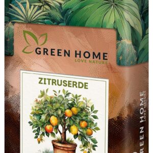 Green Home Citrus Soil 72 L – Soil for Citrus Plants and Mediterranean Plants Citrus Soil with Long-Lasting Fertiliser | Perlite, Coconut Fibres & Bark Humus | For Garden, Pot & Raised Bed, pH 5.8