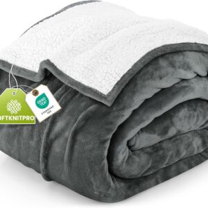 Utopia Bedding Sherpa Fleece Reversible Blanket