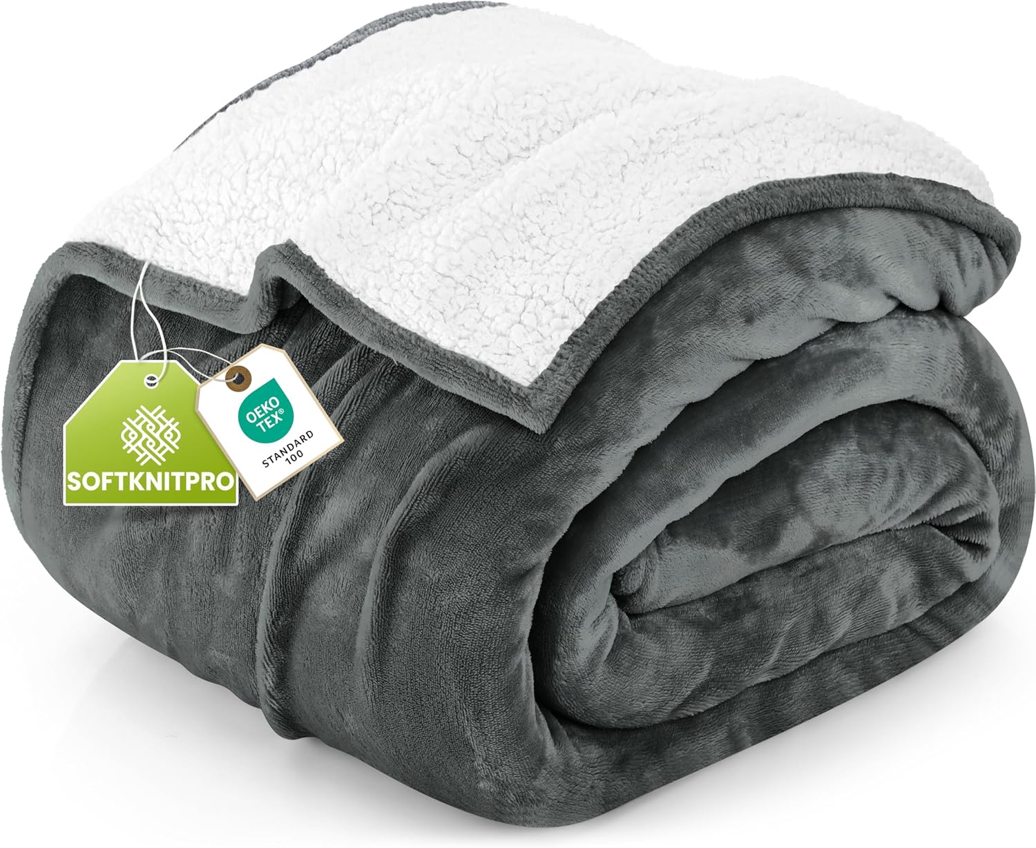 Utopia Bedding Sherpa Fleece Reversible Blanket