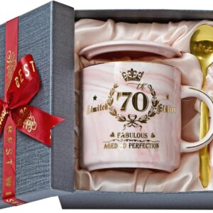 Geschenk 70. Geburtstag Frau, Fabelhafter 70 Limited Edition, 400ml Tasse