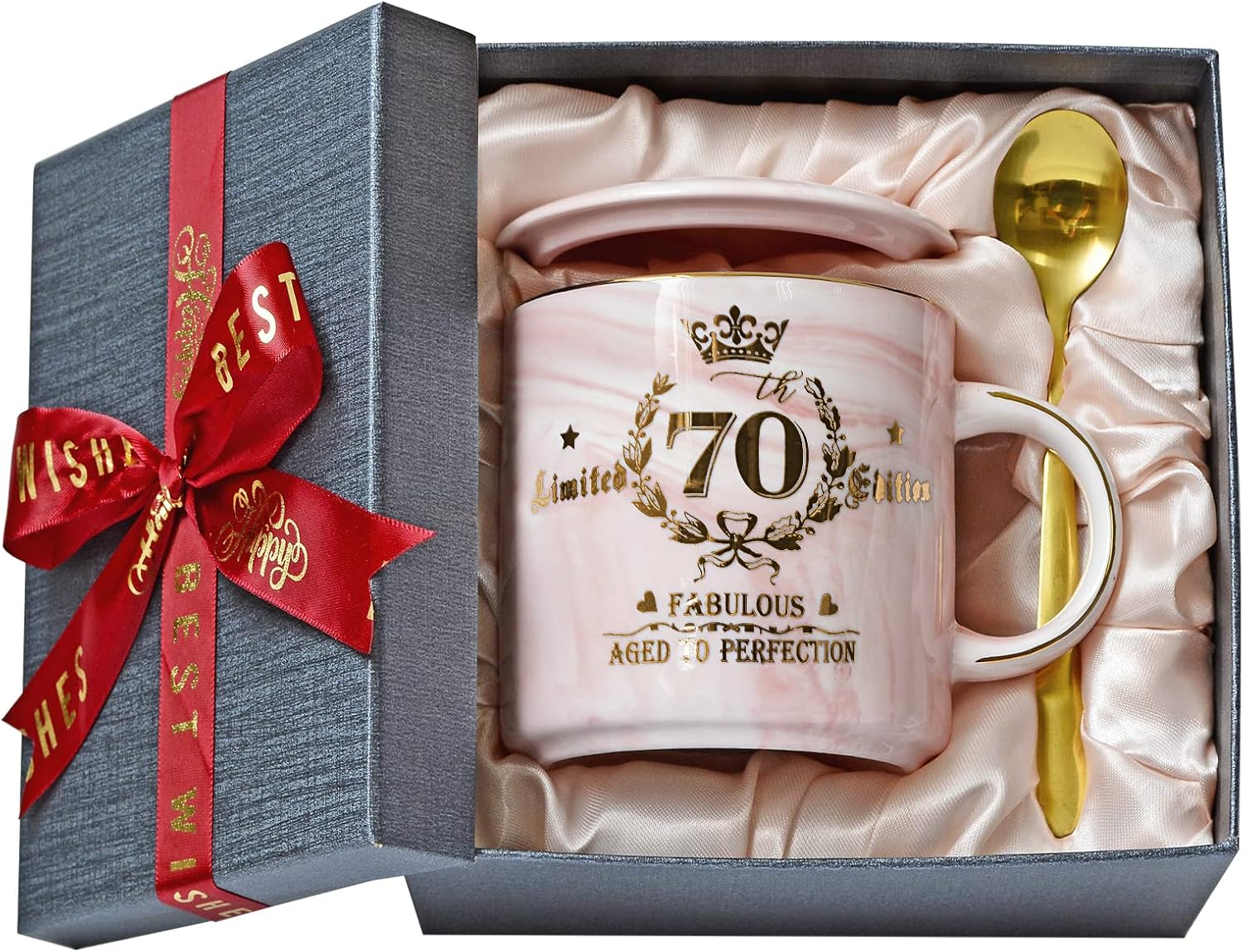 Geschenk 70. Geburtstag Frau, Fabelhafter 70 Limited Edition, 400ml Tasse