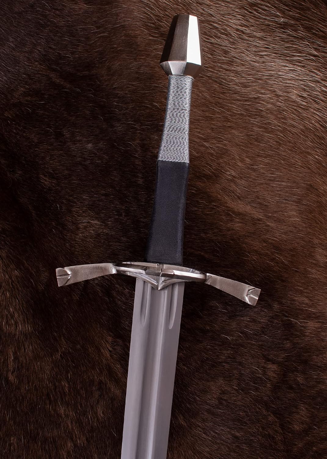 Battle-Merchant Long Sword with Paring Ring + Sheath – Bild 3